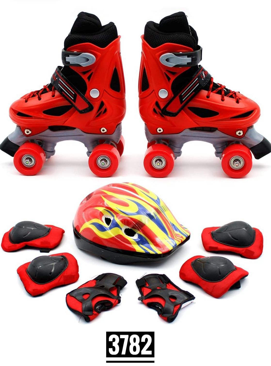 5 Pair Roller Skates Set (Gloves, Skates, Helmet)