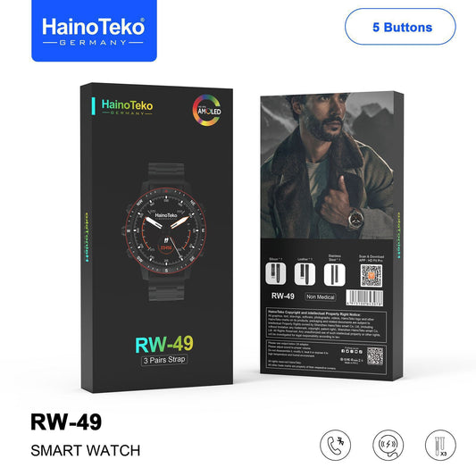RW-49 HainoTeko Men's Smart Watches